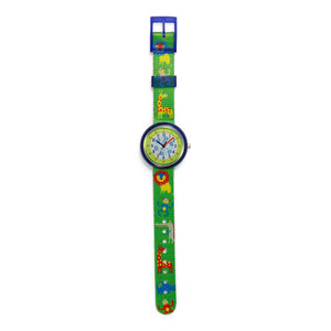 Kids Time Teaching Boy’s Watch (Zoo Animals Lion).  Easy to read and teach time telling. Cute design perfect for gift and birthdays.  Tell Time Fun.  Learn to Tell Time.